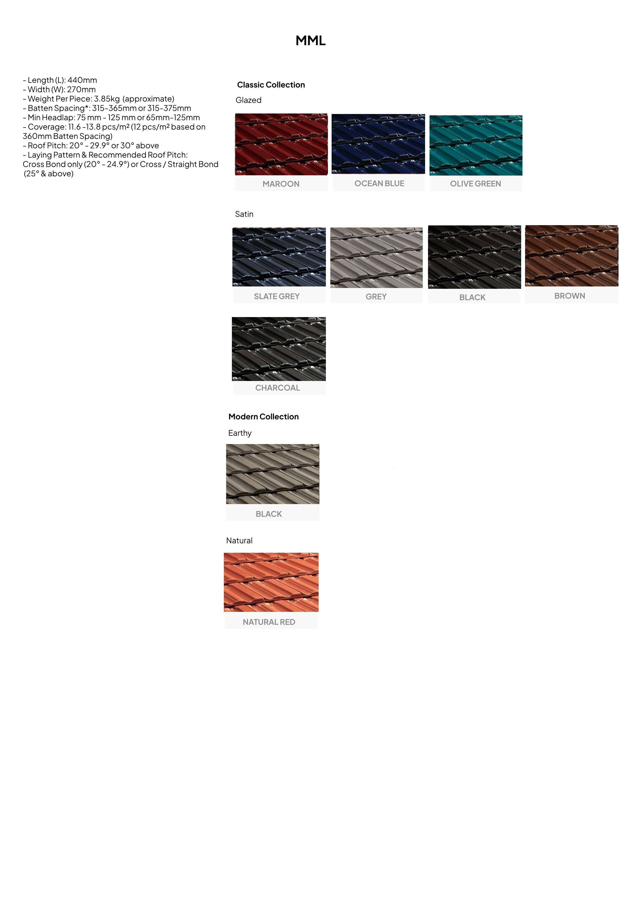 Monier MML clay tiles