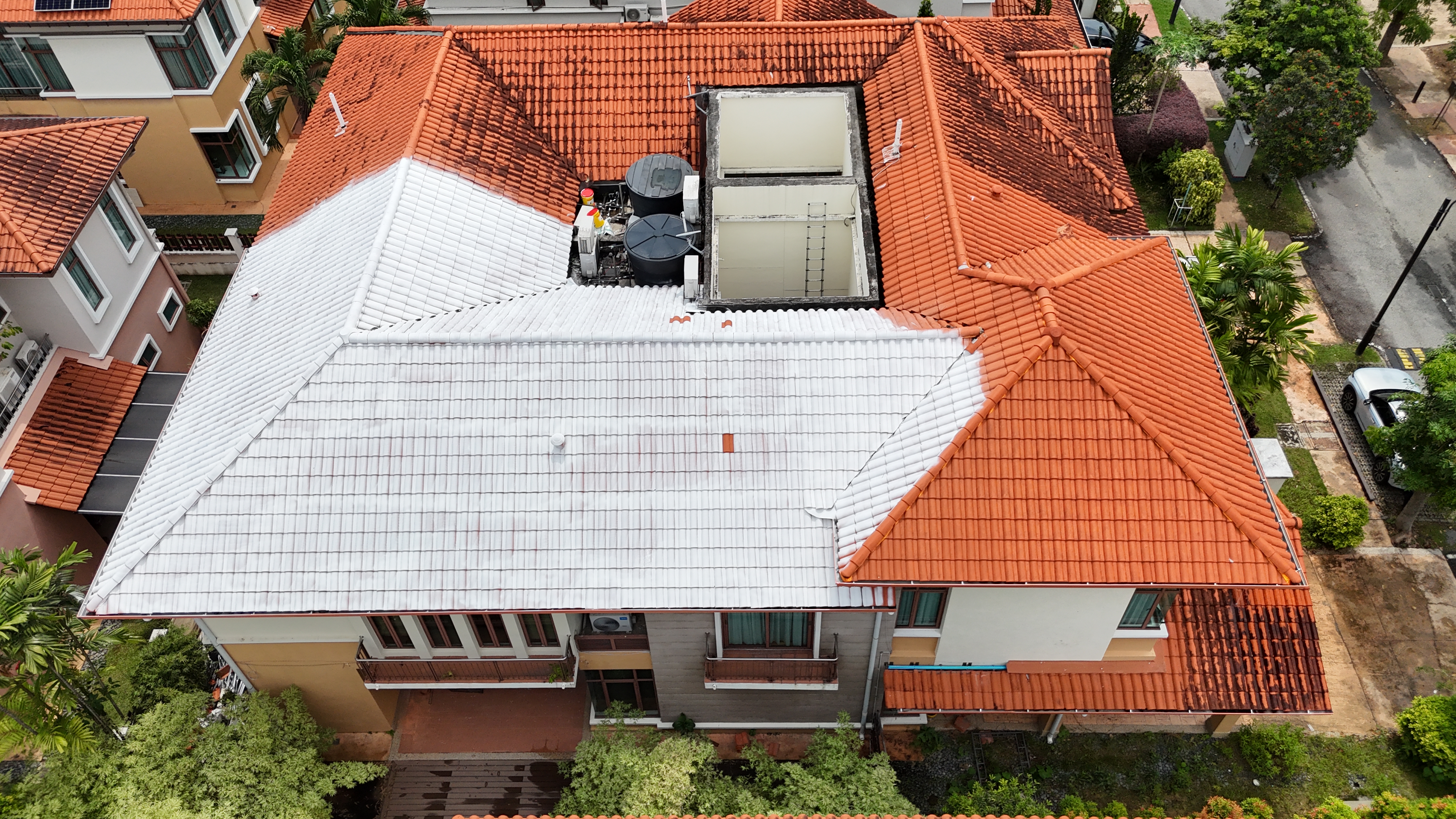 Roof coating application 2